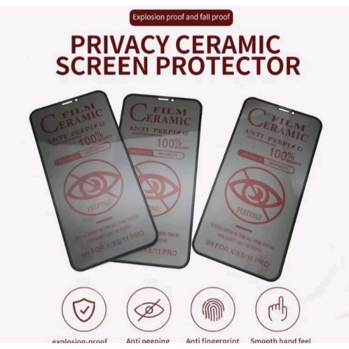 Tg Tempered Glass Matte Ceramik Anti Spy REALME 2 3 5 5i 5S 6i XT X2 PRO TANAYAACC