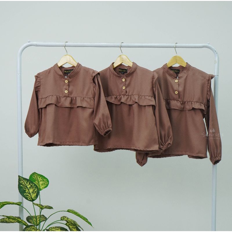 Saoirse's Nayla Shirt - Kemeja Blouse anak perempuan ruffle