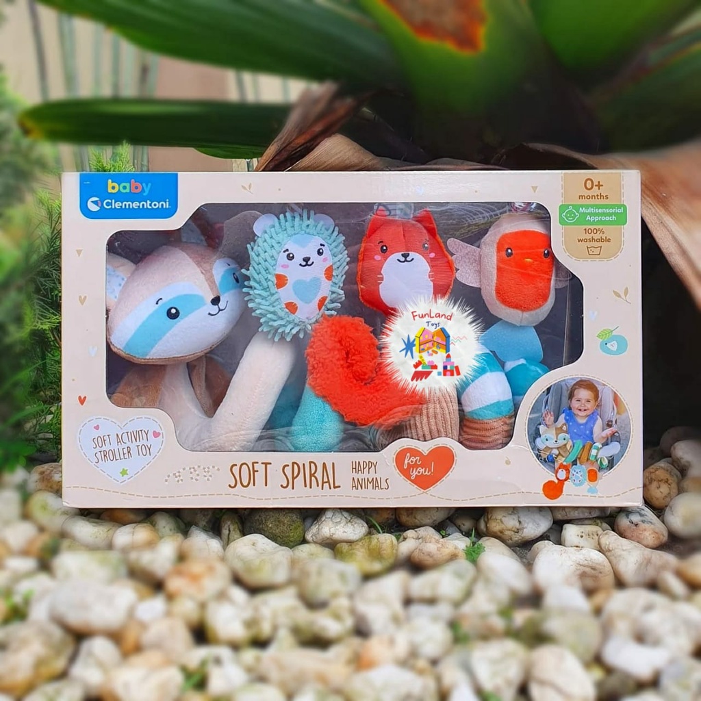 Baby Clementoni Soft Spiral Happy Animals
