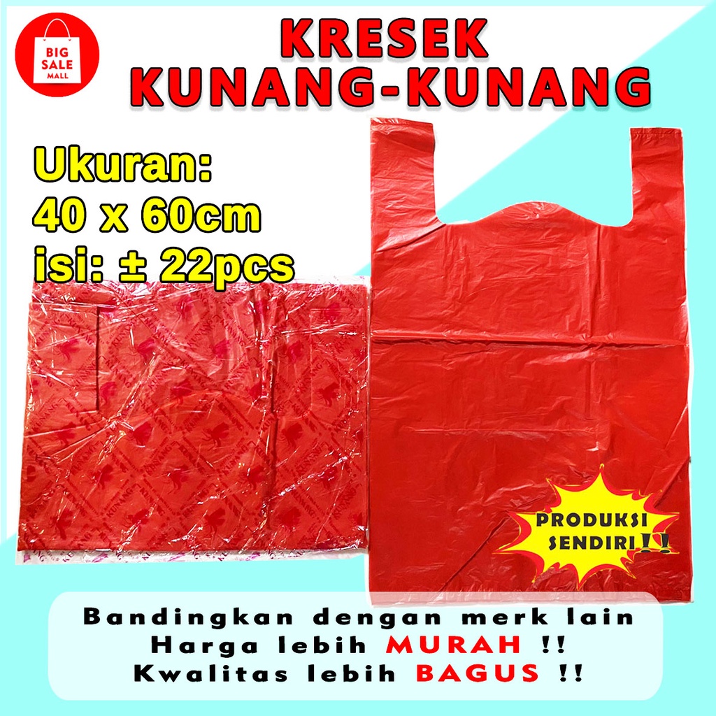 Kantong kresek Jumbo Uk40 Kresek laundry Merah Ekonomis,Plastik Packing T-shirt bag Super Murah..TIPIS!!!!