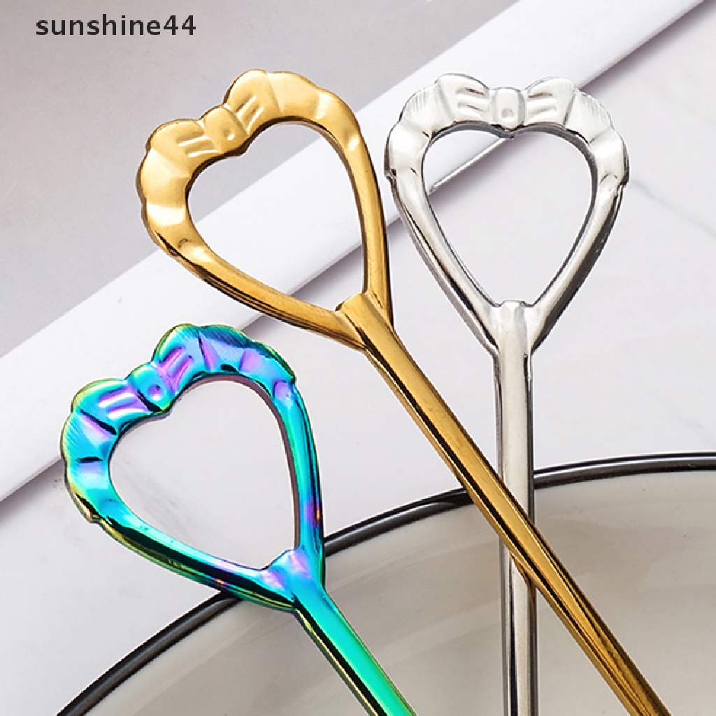 Sunshine Stainless Steel Shell Shape Spoon Fork Sendok Teh Sendok Kopi Sendok Dessert.