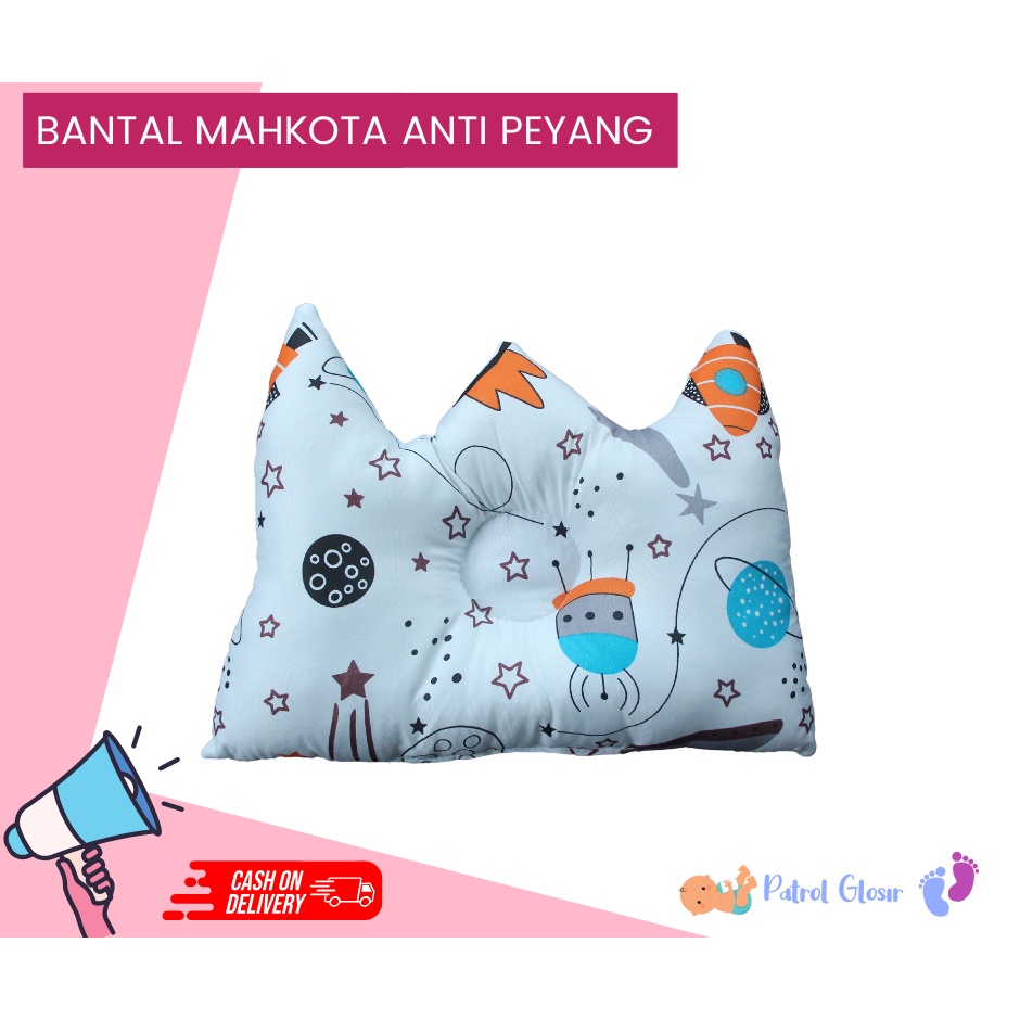 Bantal Bayi Anti Peyang Model Mahkota