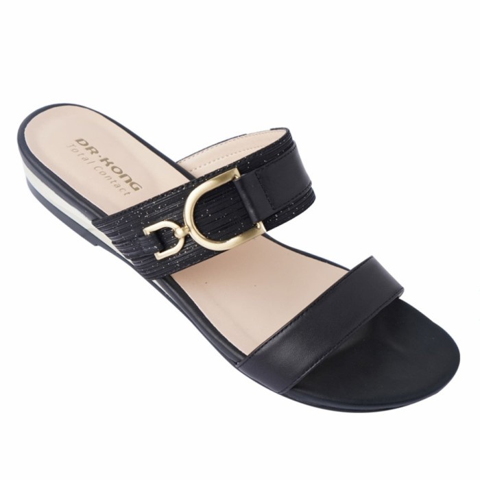 Sandal Kesehatan Model Wanita Dr Kong 300-1088 Black - W .Letha