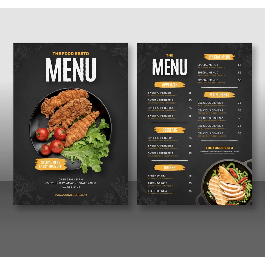 

PRINT MENU (A4) + LAMIT KERAS | SUN PRINTING