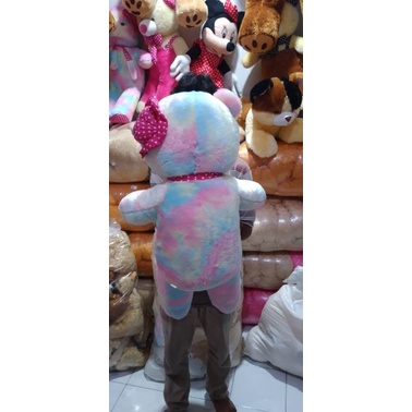 Boneka Beruang RAINBOW Teddybear Rainbow 1 Meter Bagus