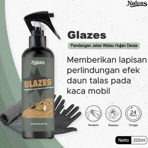Nutens Glazes - Pelapis Kaca Anti Air Efek Daun Talas Water Repellent