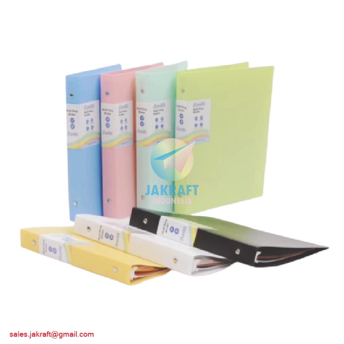 

BINDER NOTE B5 BANTEX 3126 PASTEL LUBANG 26 MULTI RING + BONUS LENGKAP