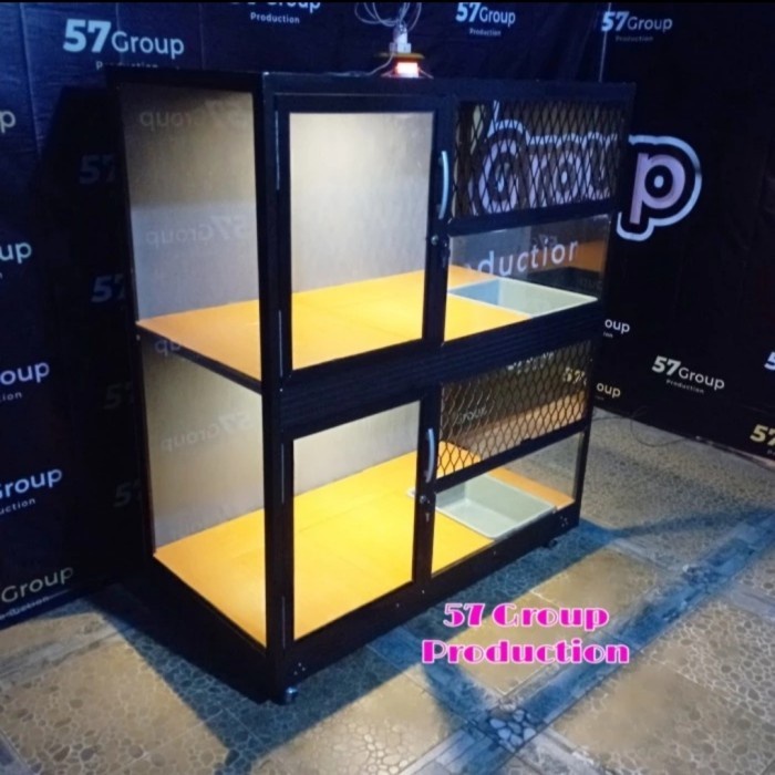 Kandang kucing tingkat 2 bahan alumunium