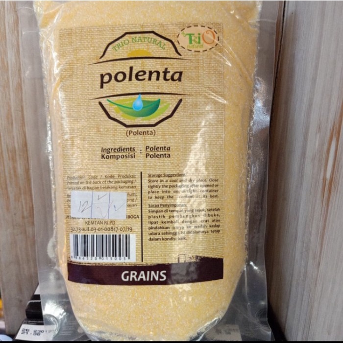 

Trio natural polenta coarse 500gr grains