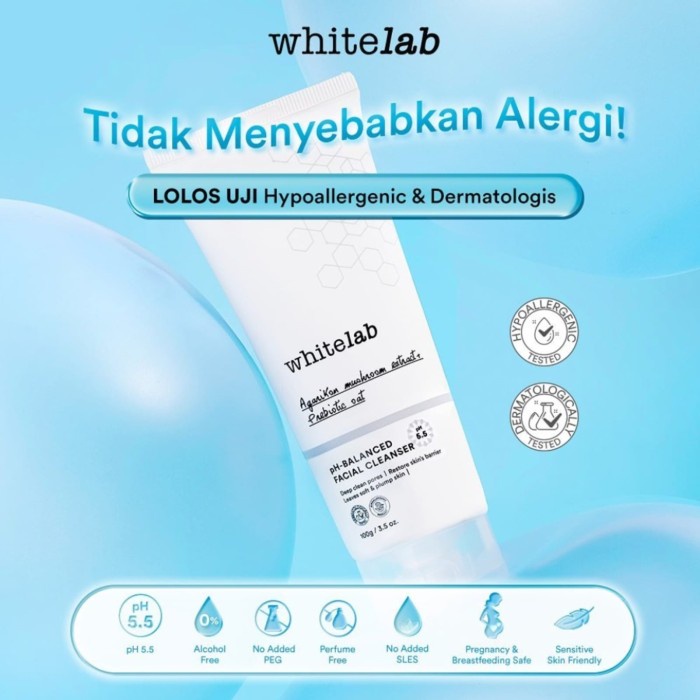 Whitelab pH-Balanced Facial Cleanser  100 Gr