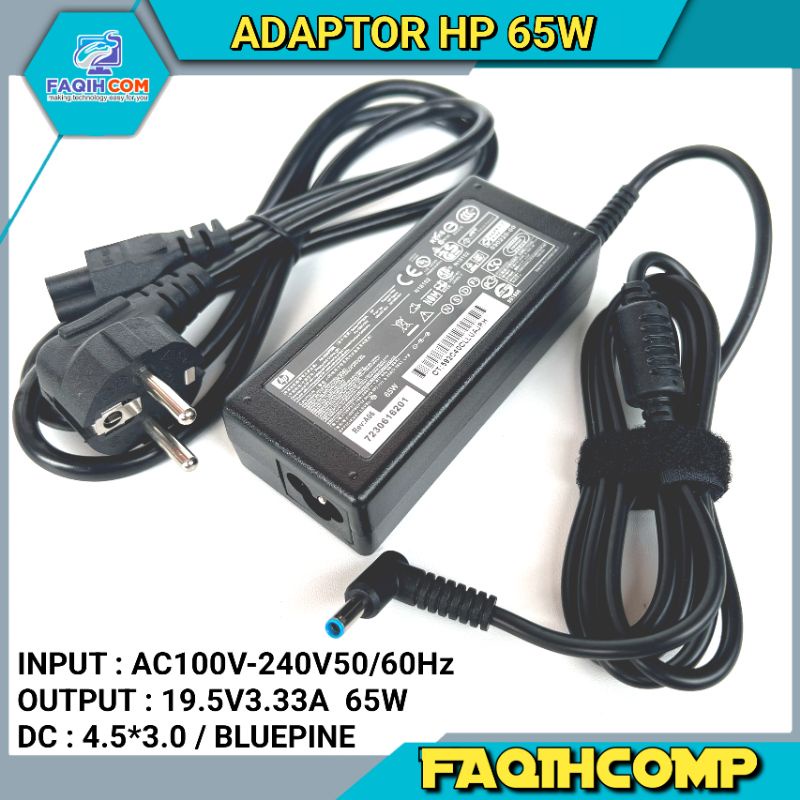 Adaptor Charger Original Laptop HP EliteBook 820-G3 840-G3 850-G3 820-G4 840-G4 850-G4 19.5V-3.33A