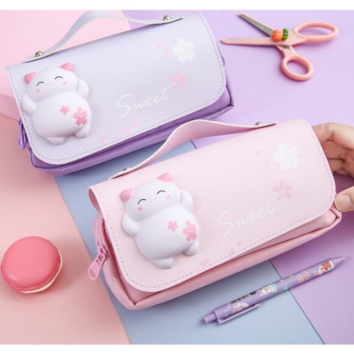 

Tempat Pensil Kotak Pensil Squishy Tenteng Lucu, Kotak Pensil Besar
