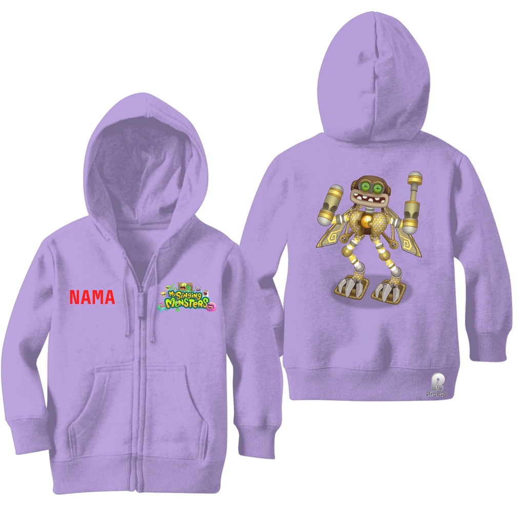 SWEATER HOODIE ZIPPER ANAK EPIC WUBBOX MY SINGING MONSTER UNISEX (FREE NAMA)