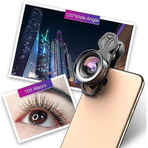 APEXEL Lensa Smartphone Macro Wide Angle 2 in 1 - APL-HB2IN1WM