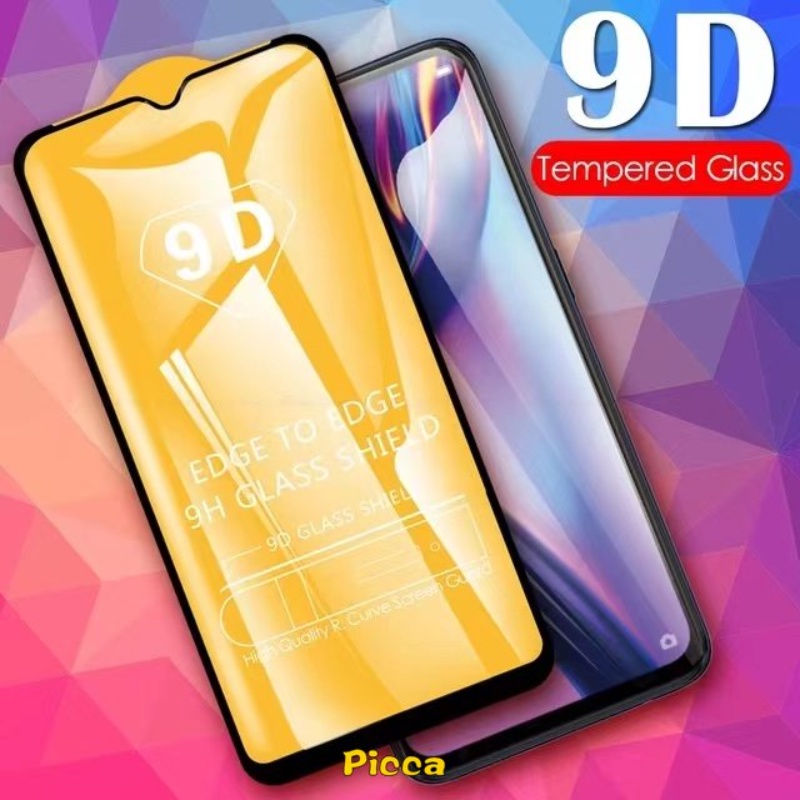 9d Full Cover Tempered Glass Pelindung Layar Untuk OPPO A15 A16 A57 A95 A54 A77 A5S A7 A74 A12 A1K A77s A3S A37 F11 A11K A53 A11 A31 A33 A5 A9 A92 A52 A72 F9 Reno 4F 7 5F 7Z 6 4