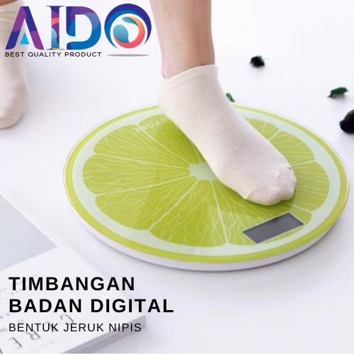 Timbangan Badan Digital / Timbangan Badan Bentuk Jeruk / Timbangan Badan Kapasitas 180 KG /115