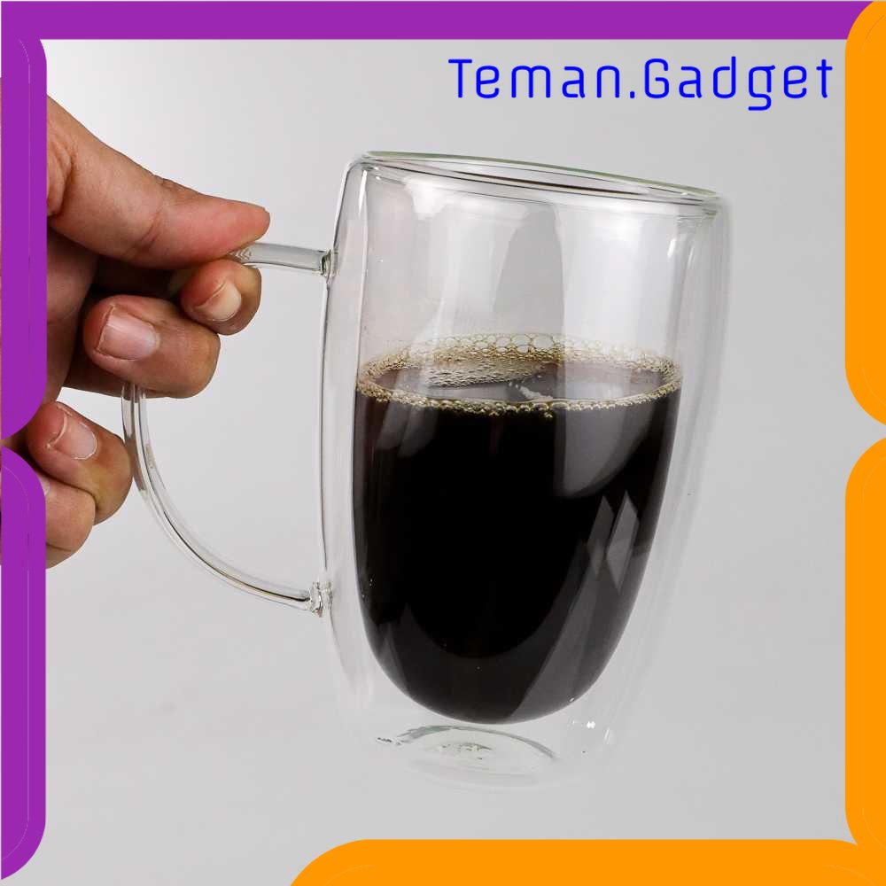 TG - DPR One Two Cups Cangkir Kopi Anti Panas Double-Wall Round with Handle