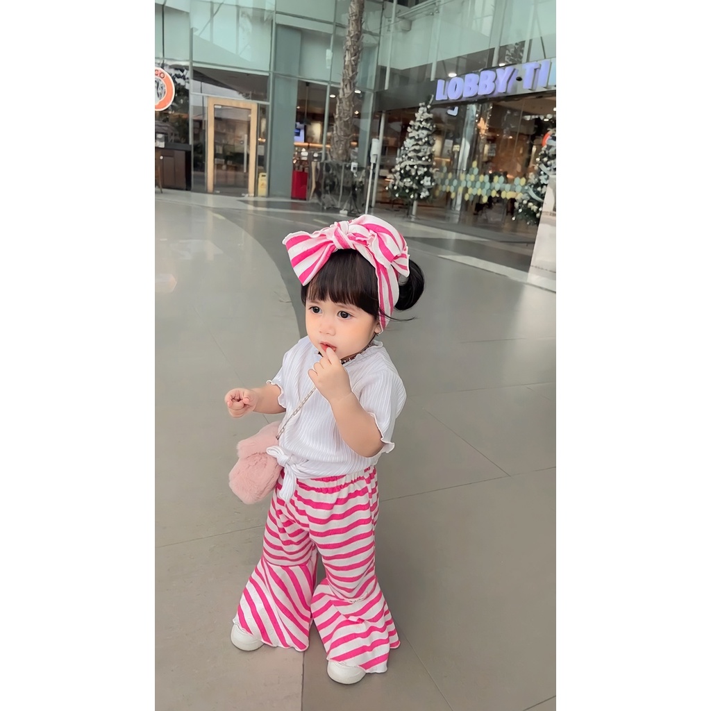 9-24BLN CUTBRAY BAYI JAMEELA KULOT BAYI PEREMPUAN CELANA CUTBRAY ANAK WITH HEADBAND