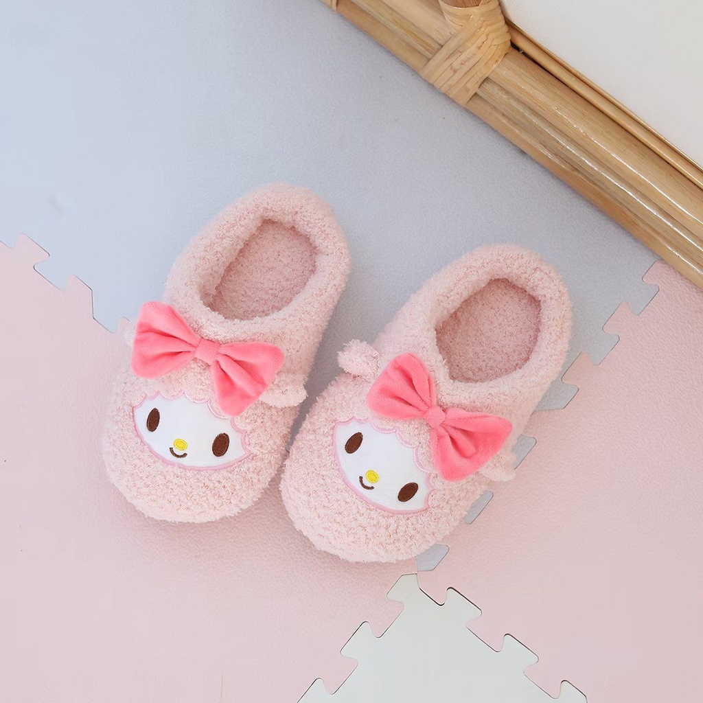 SANDAL RUMAH CINNAMOROLL MELODY KUROMI TWIN STARS KIKI LALA HANGYODON POMPOMPURIN HELLO KITTY SEPATU KAMAR IMPOR FASHION