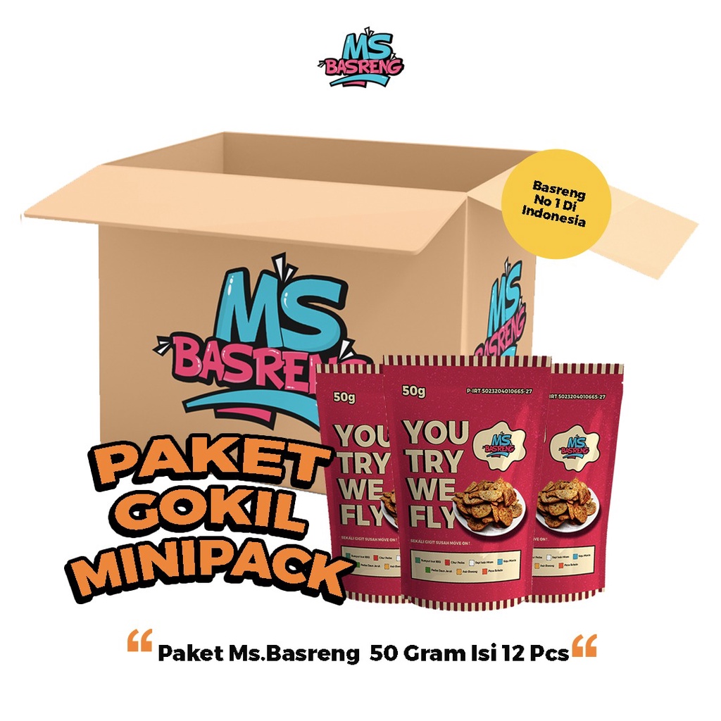 

Basreng - Ms.Basreng Paket Gokil 50Gr ( 12Pcs )