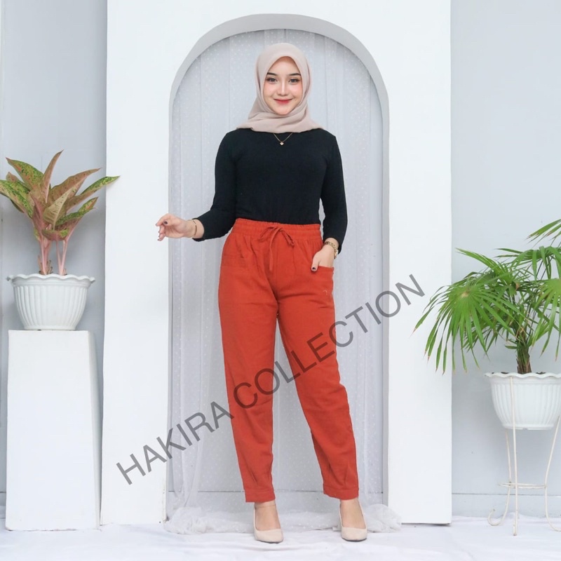 HARUKA PANTS CRINKLE PANJANG 92Cm TERBARU