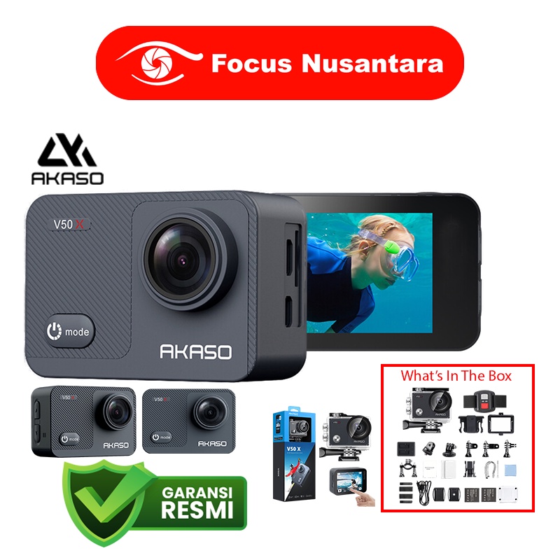 AKASO V50 X AKASO V50X New Version Action Camera GARANSI RESMI