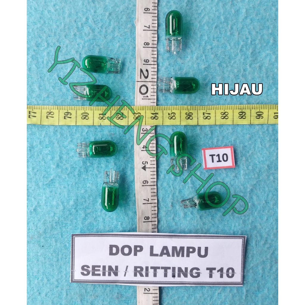 DOP LAMPU SEIN /RITTING T-10 HIJAU