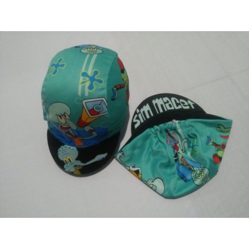 Cycling Cap Topi Sepeda Squidward