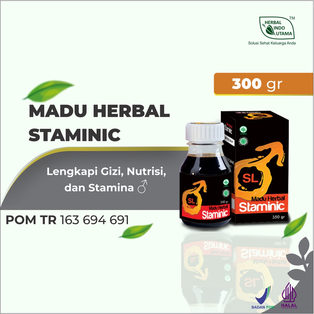 

Madu Herbal Staminic Tingkatkan Stamina Pria Herbal Indo Utama 350 ml