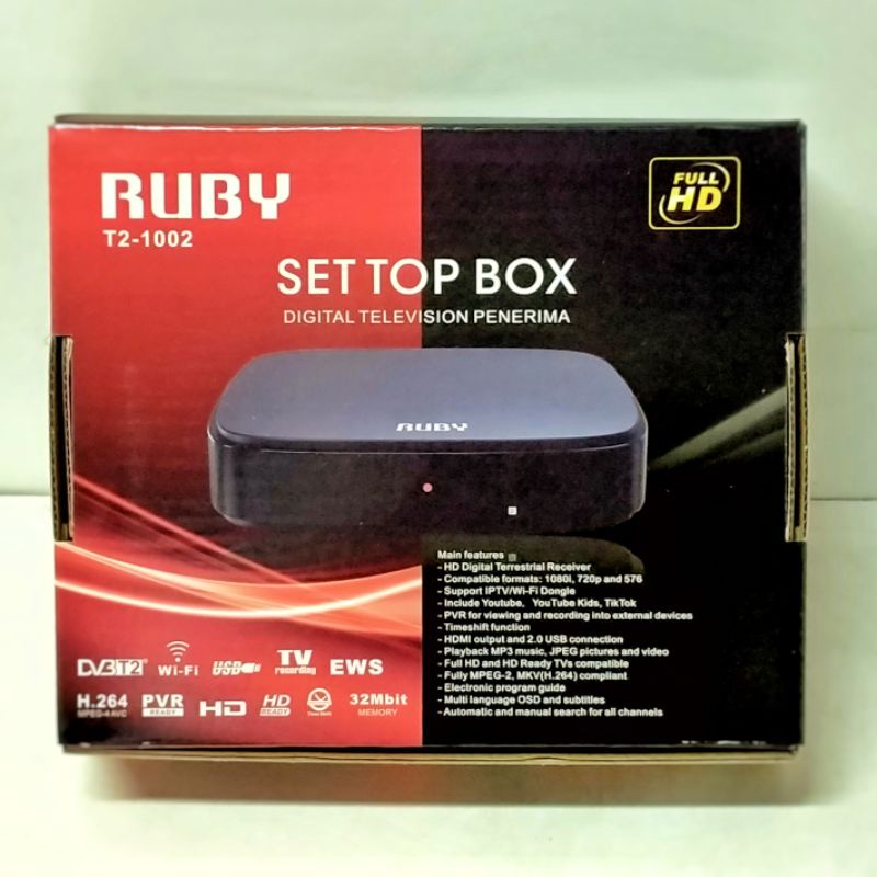 RUBY SET TOP BOX STB RUBY T2-1002