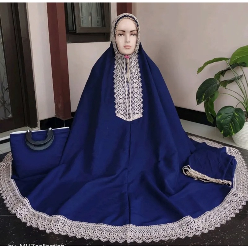 mukena aish katun renda jiper (COD)