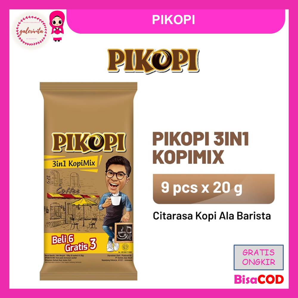 

Pikopi Kopi Mix 1 Pack ( Isi 9 Pcs x 20 Gram )