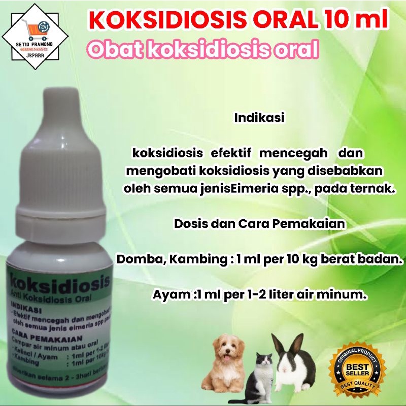 koksidiosis oral 10 ml obat koksidiosis berak lendir diare pada hewan