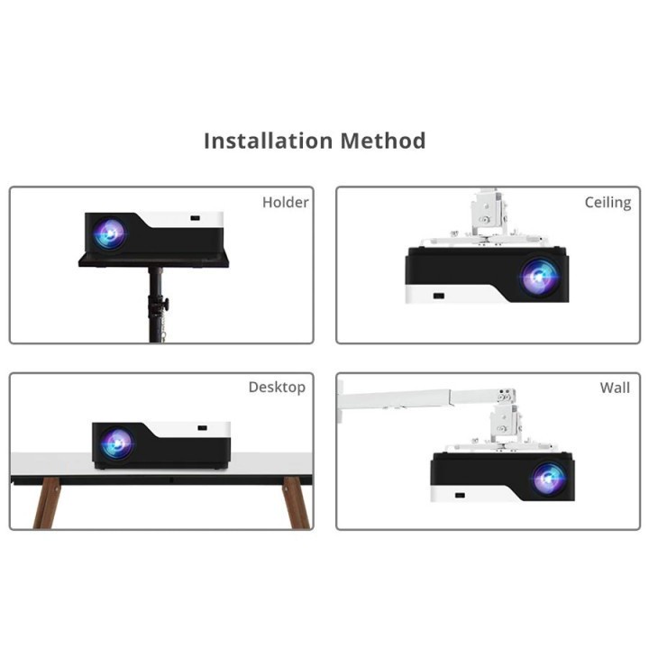 571 M18 ANDROID 6.0 LED Projector - Native Full HD 1080P - 5500 Lumens