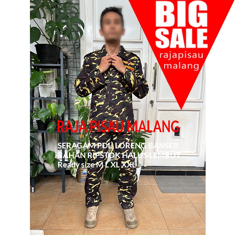 SETELAN Seragam PDL Banser  Nasional Bahan katun Twill PDL BANSER