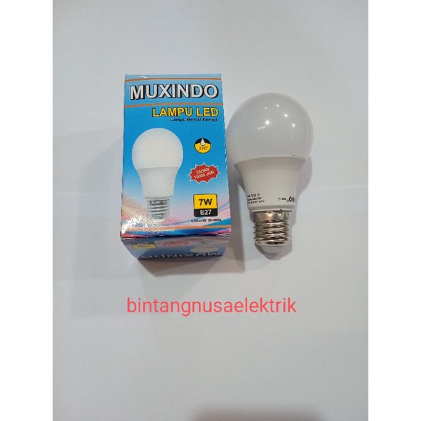 Muxindo Lampu LED Bulb Hemat Energi Murah/ Lampu Dop LED Bulb Hemat Energi Murah/ Lampu Pijar LED Bulb Hemat Energi Murah