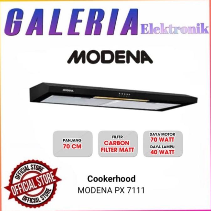 Modena Slim Hood Px7111 Penghisap Asap Modena Px-7111 Cookerhood 70Cm Murah