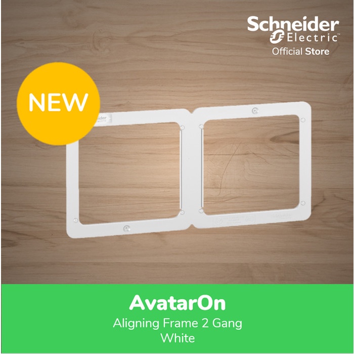 Schneider Electric Avataron Aligning Frame 2Gang Putih - E8331_26_We