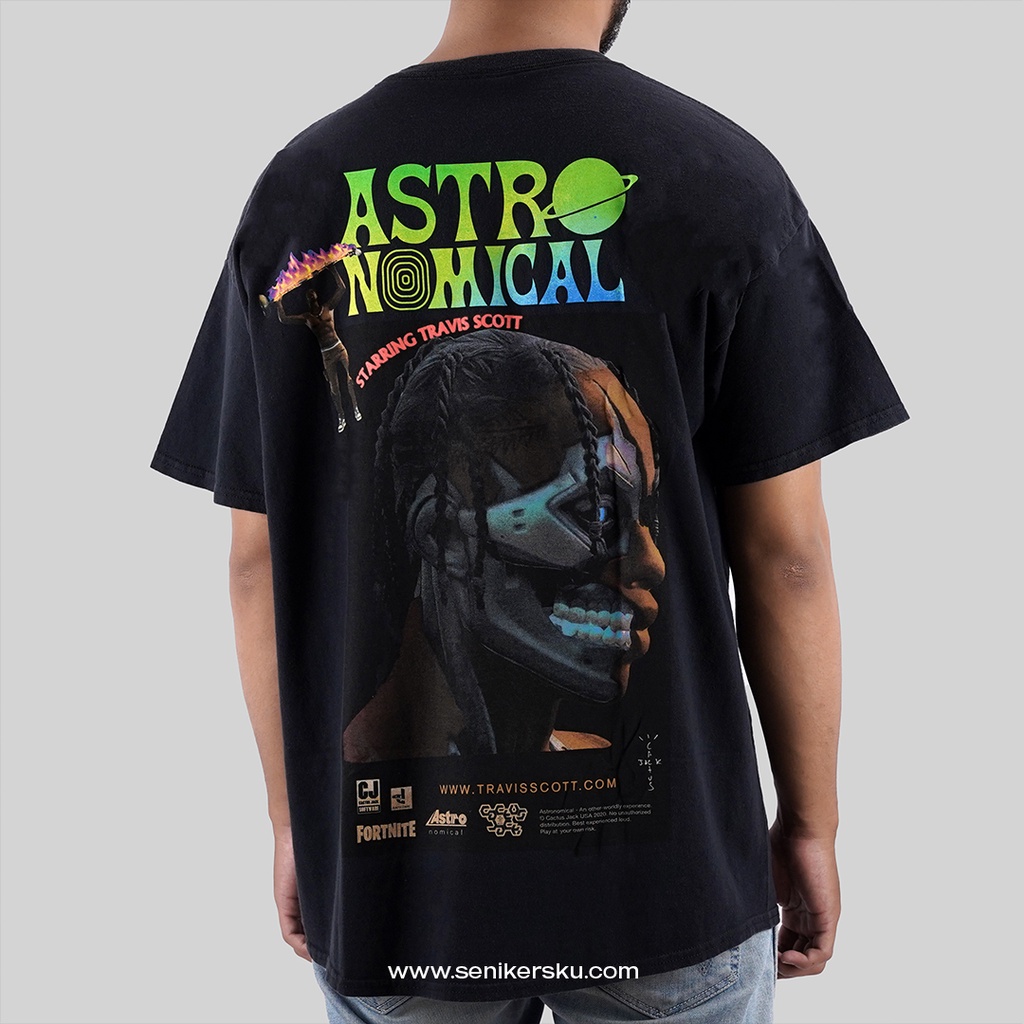 Travis Scott Sicko Event II Black Tee