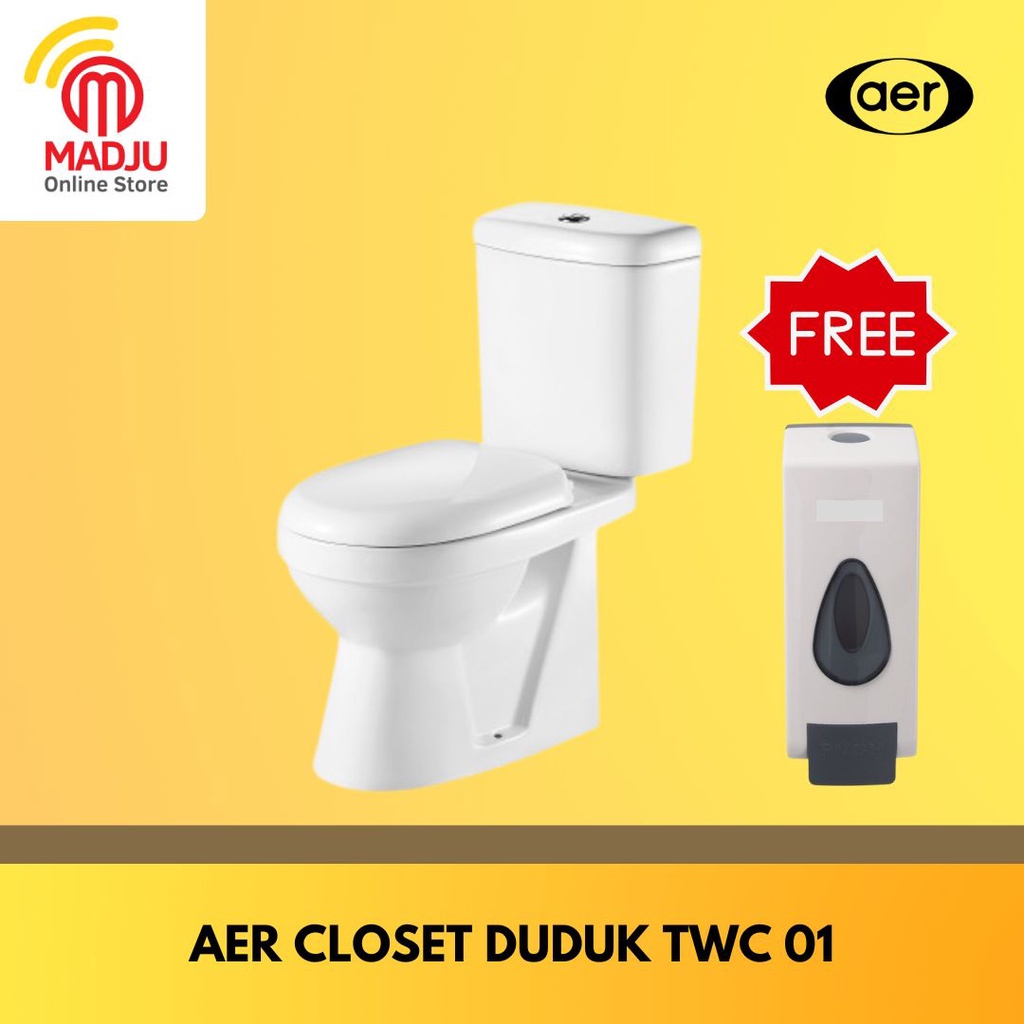 Closet Duduk AER TWC01 Soft Closing As 25cm