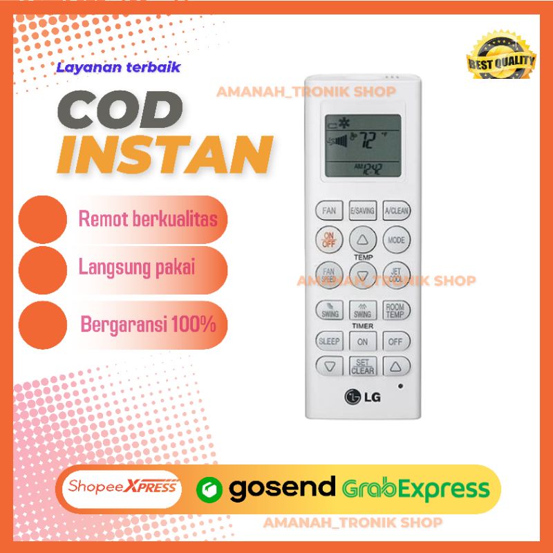 Remot remot AC LG universal kualitas premium