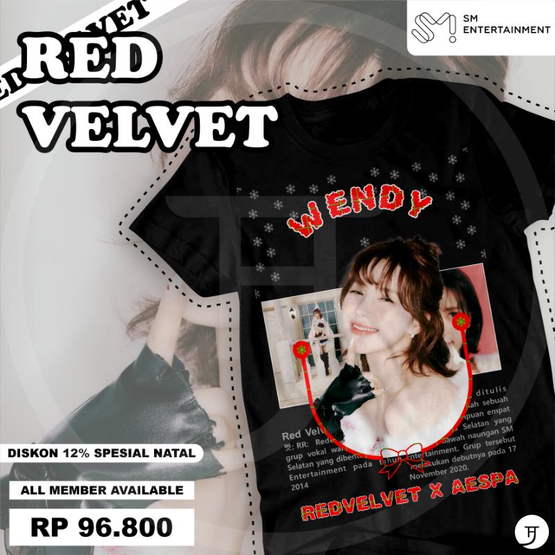 Kaos Desain Red Velvet 'Wendy'