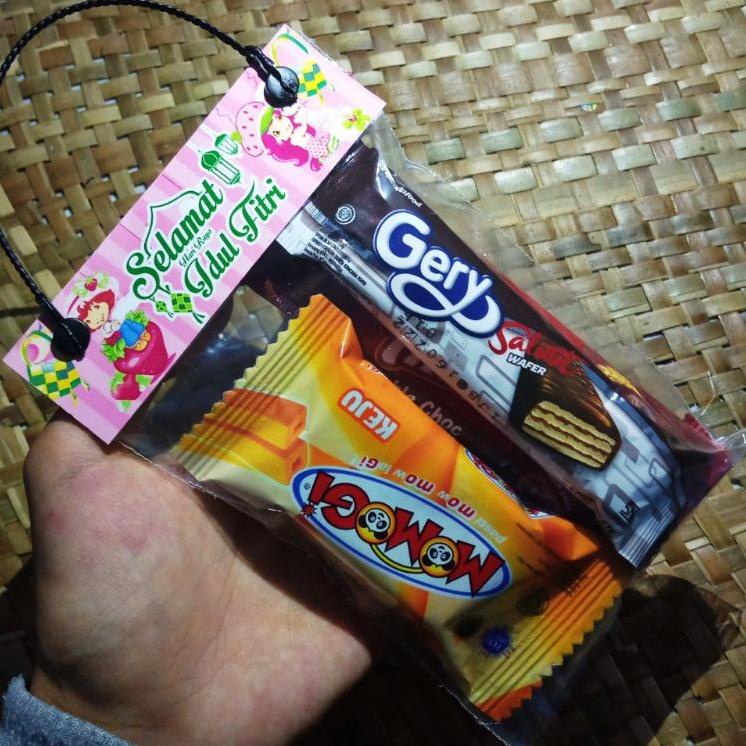 

ビ 1pack isi 10pcs WADAH SNACK AMPLOP LEBARAN | Tas plastik label lebaran / parsel lebaran / hang bag idul fitri / amplop THR MURAH LEBAY BISA COD ☃
