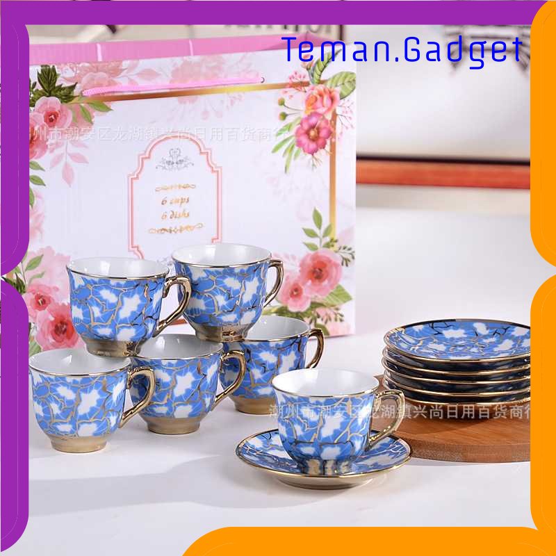 TG - DPR SUNFILI Cangkir Keramik Set 6 in 1 European Style - B151