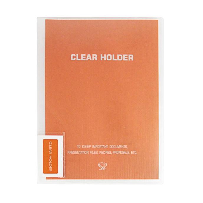 

SALE EAGLE Clear Holder Document Keeper Display Book Neon Colour A4 40 Pckt