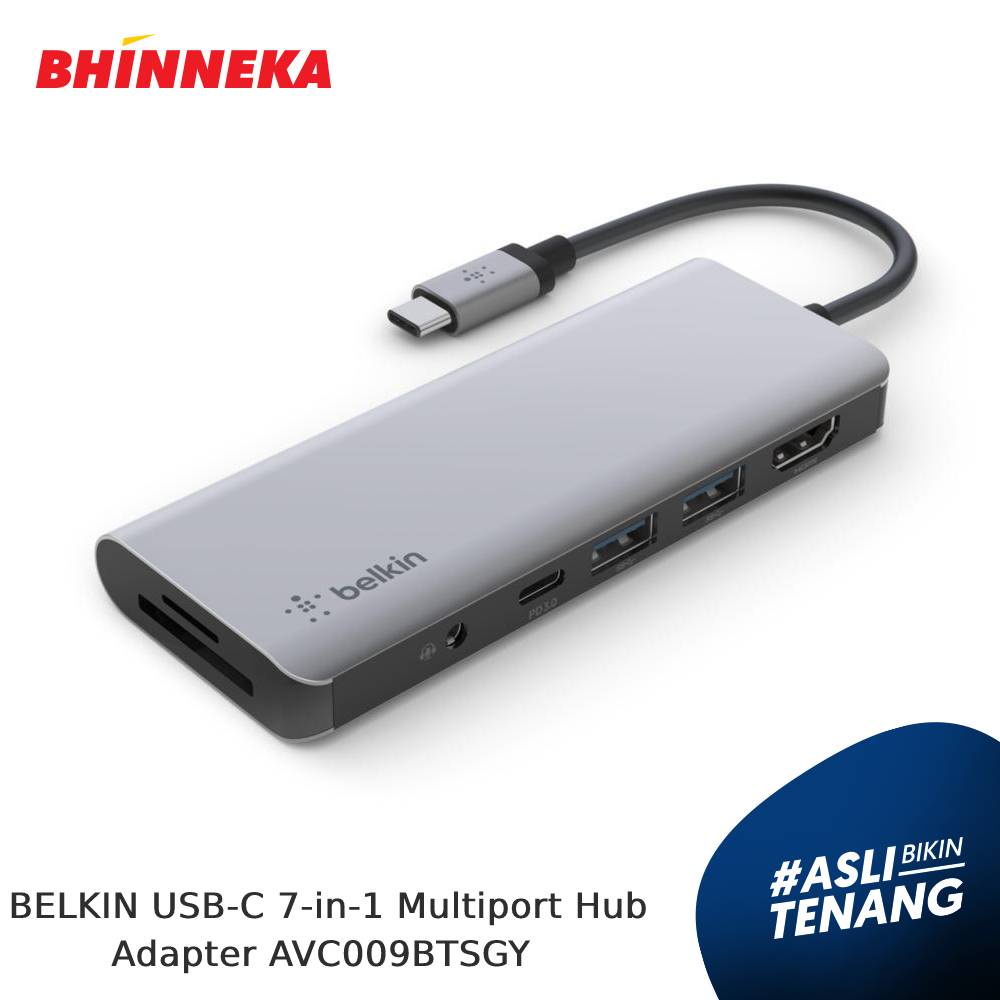 Jual BELKIN USB-C 7-in-1 Multiport Adapter | Shopee Indonesia