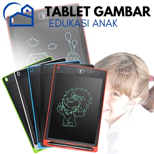 LCD Writing Tablet 8.5 Inch | Drawing Pad | Papan Tulis Anak Dan Dewasa Digital Pad Edukasi