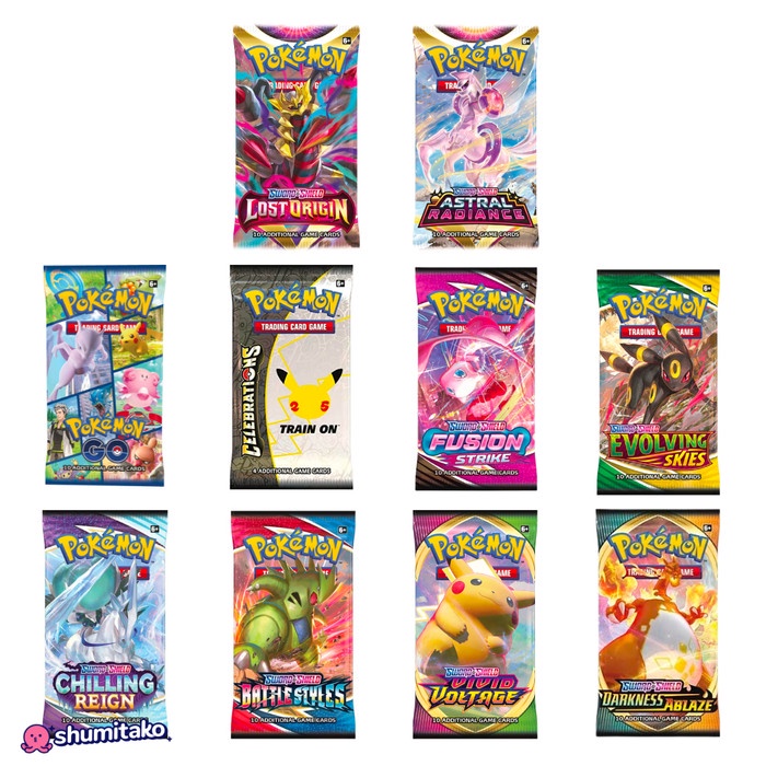 Kartu Kartu Pokemon Tcg English Booster Pack (100% Original & Sealed)