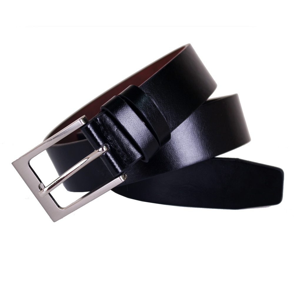 Ikat Pinggang Jarum Semi Kulit Hitam  - BELT 702