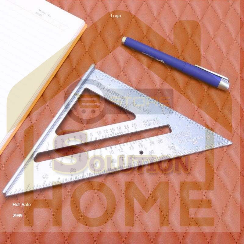 

HSS TOOLS - Taffware Penggaris Siku Mistar Triangle Ruler Aluminium - VK18